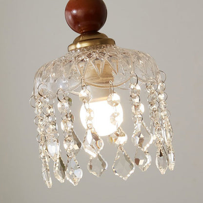 Minimalistische Walnoot Houten Hanglamp