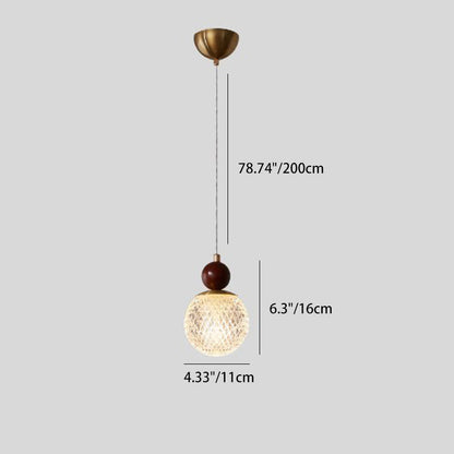 Minimalistische Walnoot Houten Hanglamp