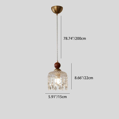 Minimalistische Walnoot Houten Hanglamp