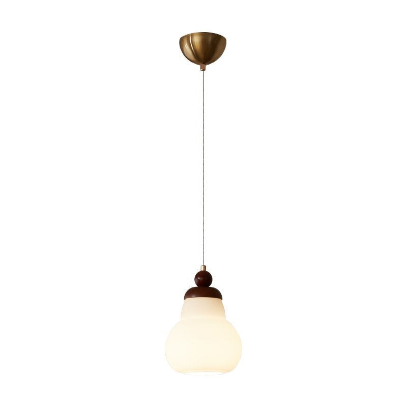 Minimalistische Walnoot Houten Hanglamp