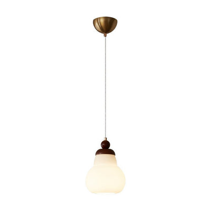 Minimalistische Walnoot Houten Hanglamp