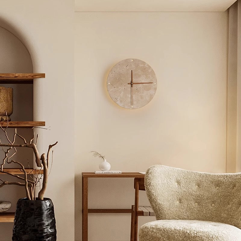 Lumio minimalistische wandlamp met klok design