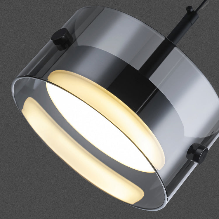 SMD Living minimalistische smoke gray hanglamp