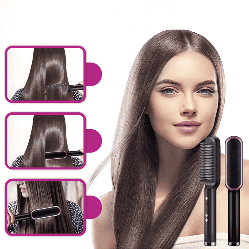 BrushThrough keramische haartang borstel