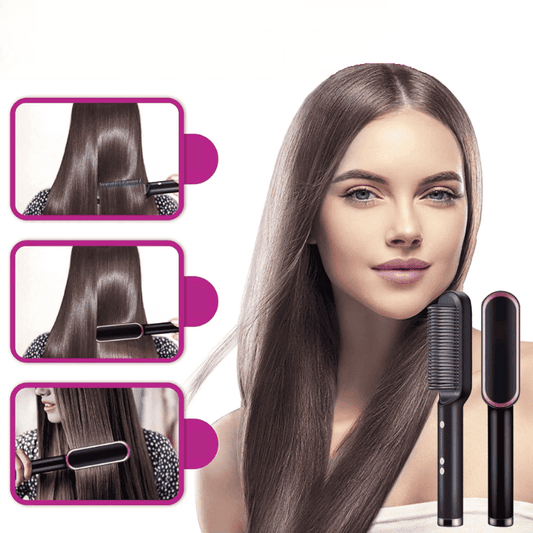BrushThrough keramische haartang borstel