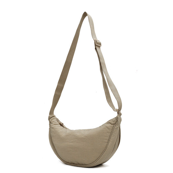 Ruime nylon schoudertas dames