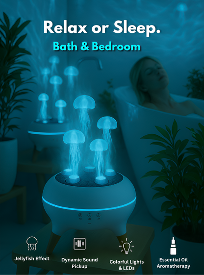 JellyWave aromadiffuser met kwallen nebeleffect