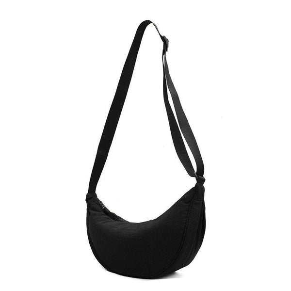Ruime nylon schoudertas dames