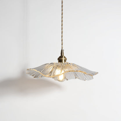 Retro bloemglas hanglamp