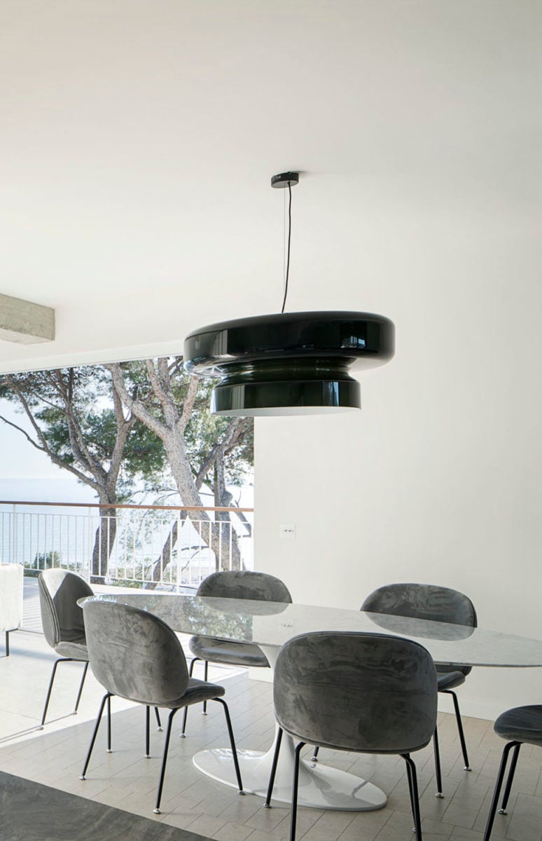 Retro glazen LED hanglamp