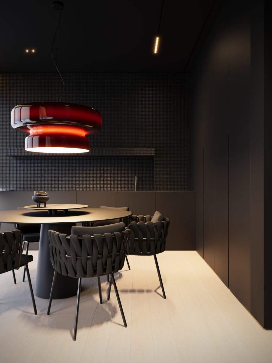 Retro glazen LED hanglamp