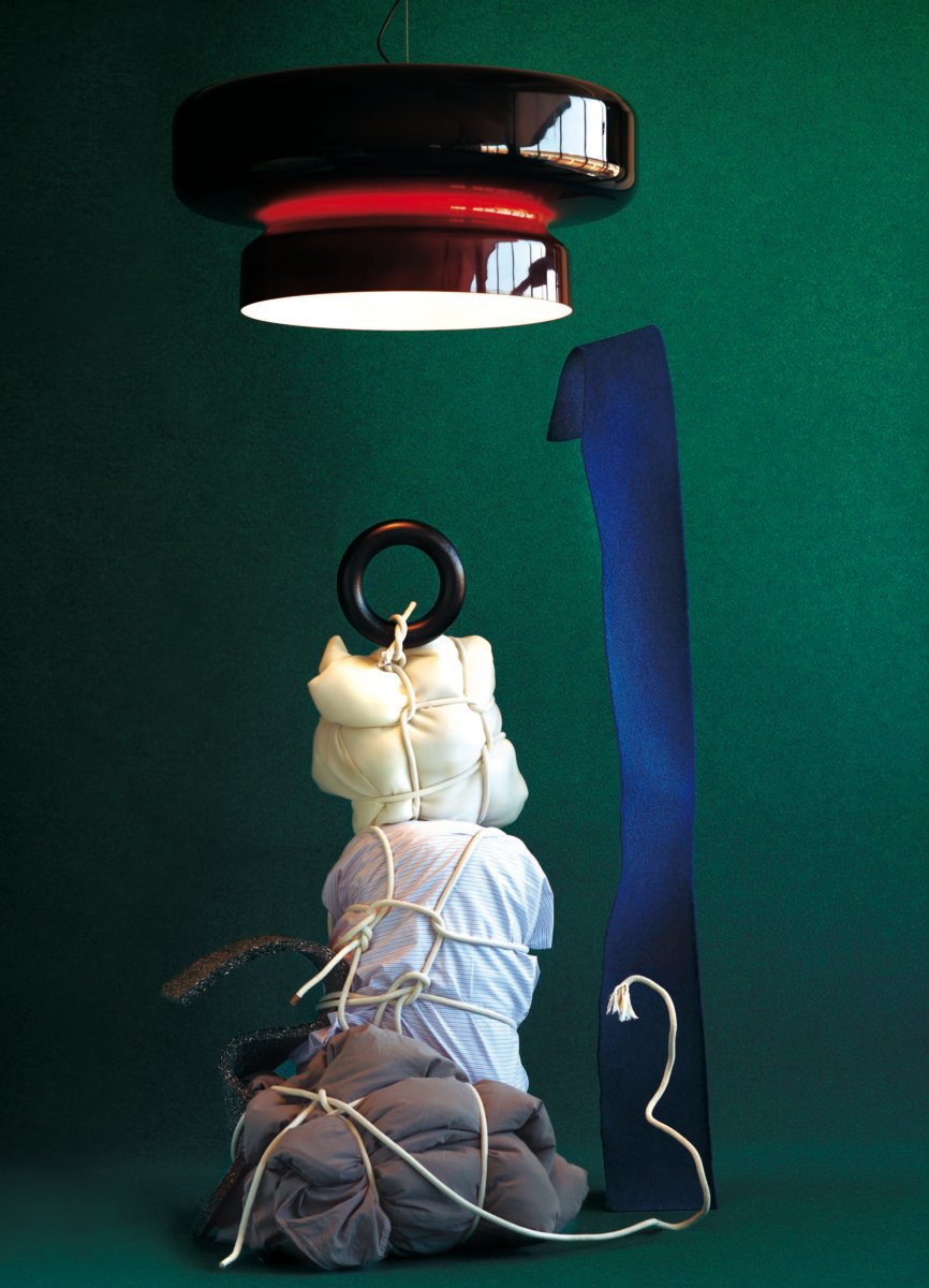 Retro glazen LED hanglamp
