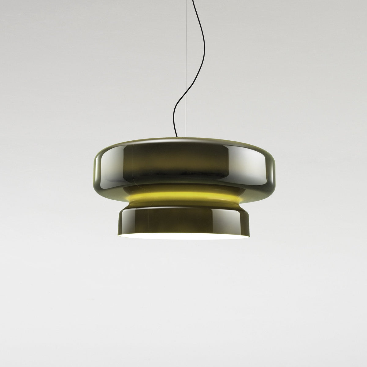 Retro glazen LED hanglamp