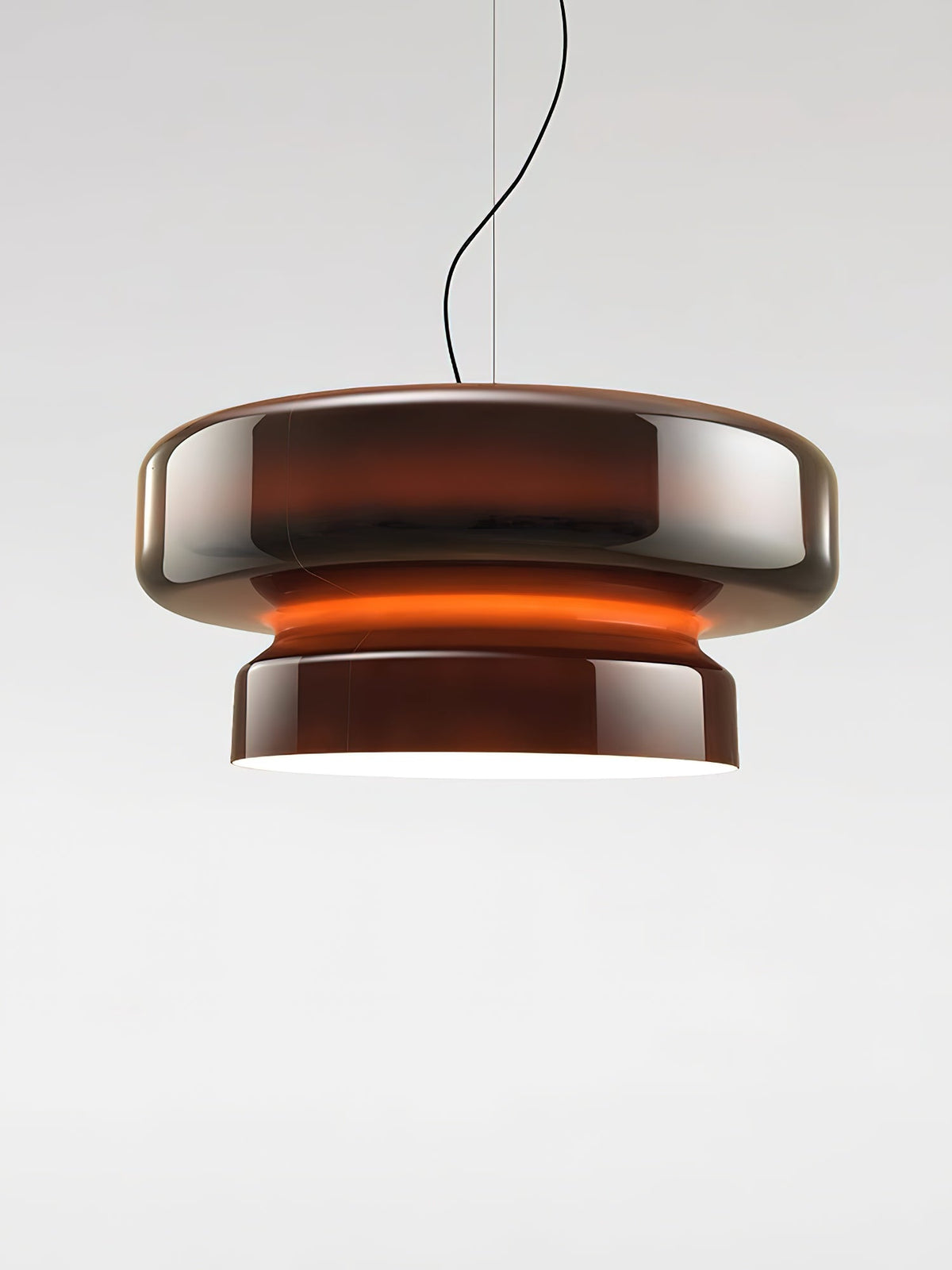 Retro glazen LED hanglamp