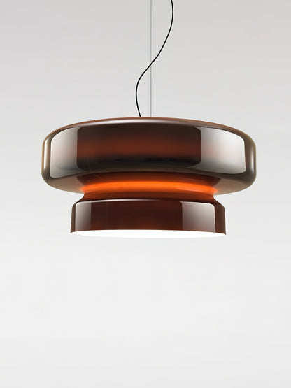 Retro glazen LED hanglamp