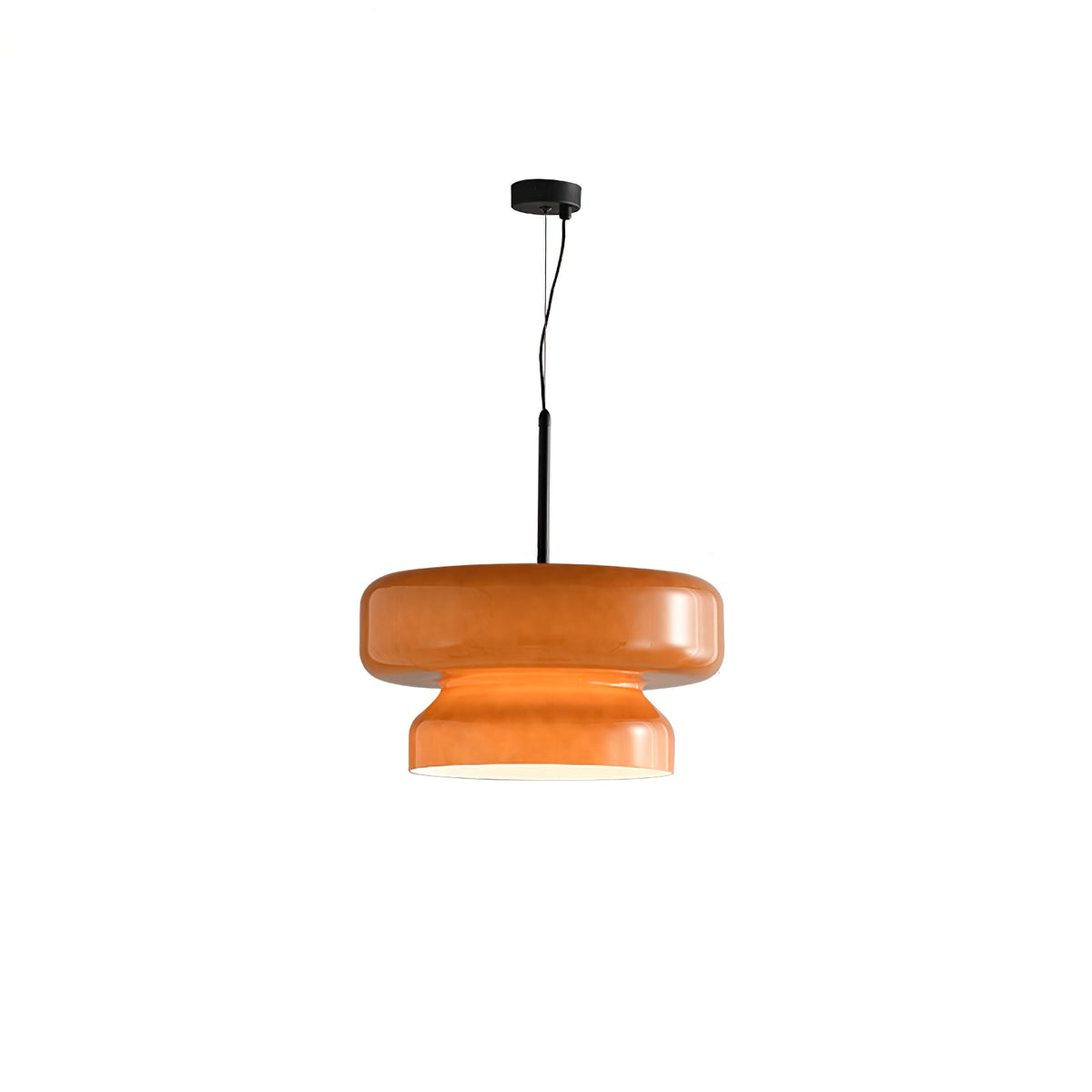 Retro glazen LED hanglamp