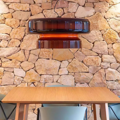 Retro glazen LED hanglamp