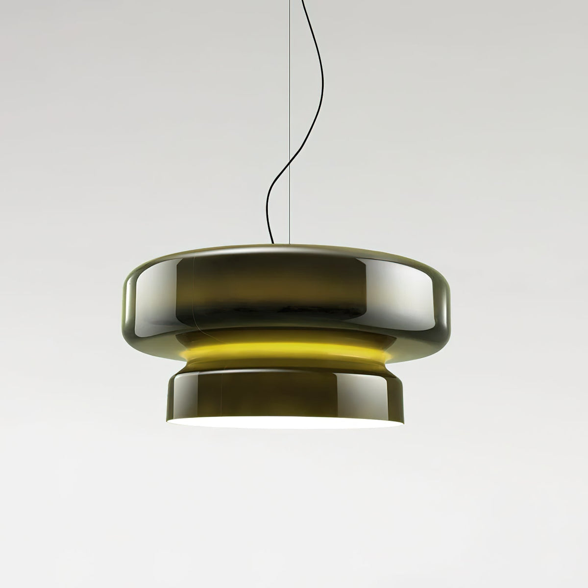 Retro glazen LED hanglamp