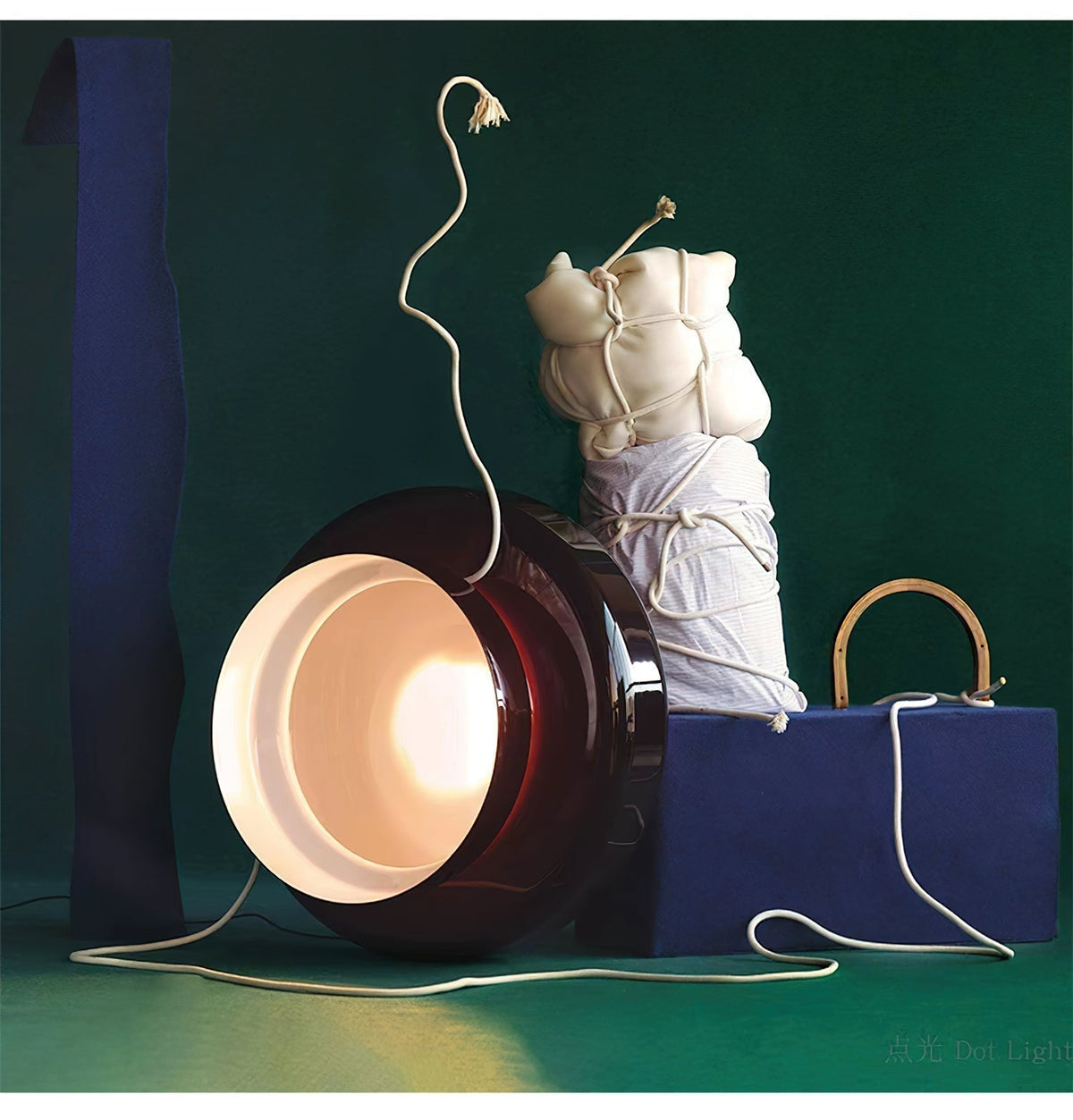 Retro glazen LED hanglamp