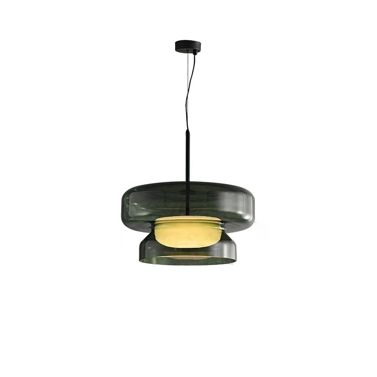 Retro glazen LED hanglamp