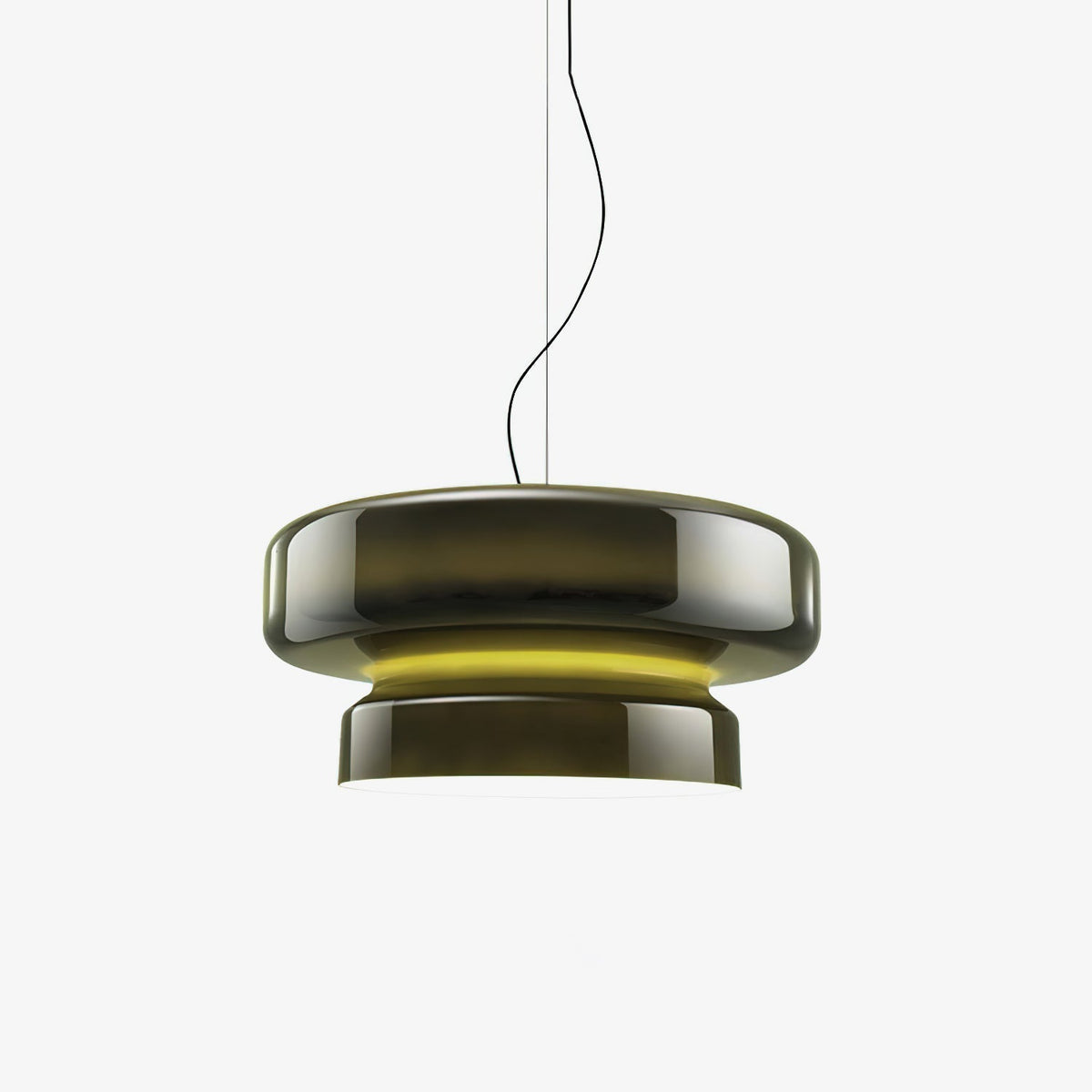 Retro glazen LED hanglamp