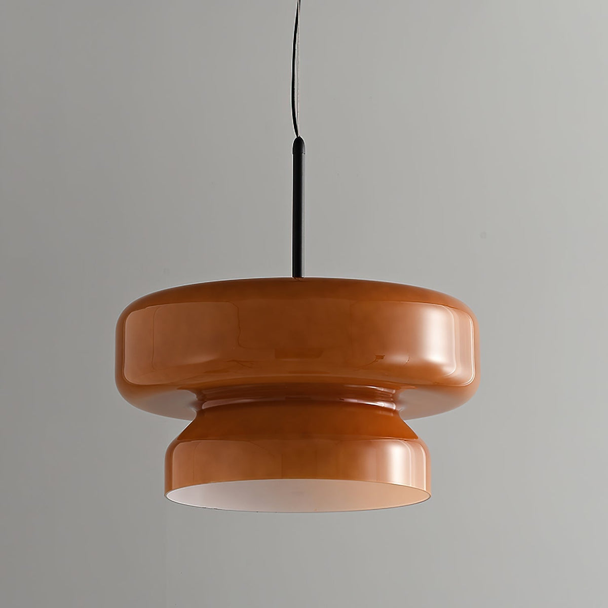 Retro glazen LED hanglamp