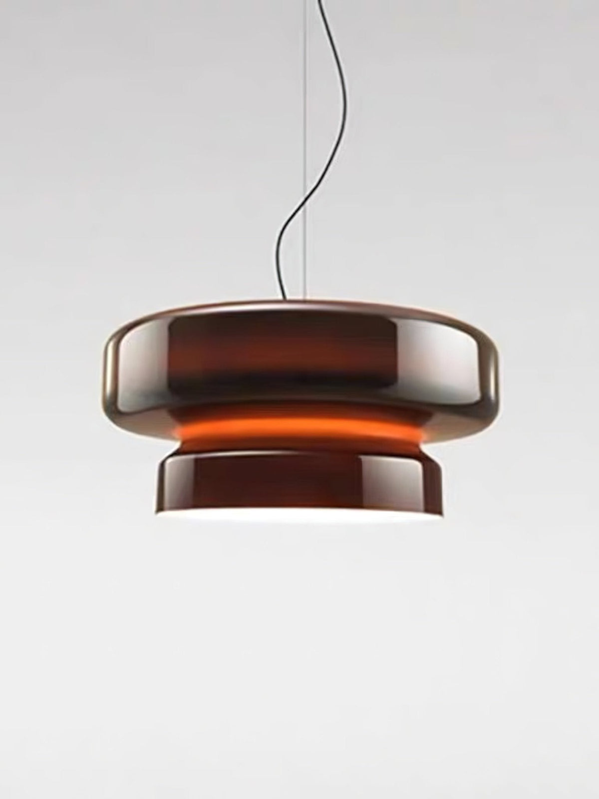 Retro glazen LED hanglamp