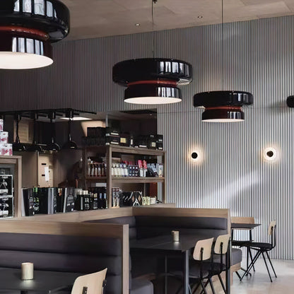 Retro glazen LED hanglamp