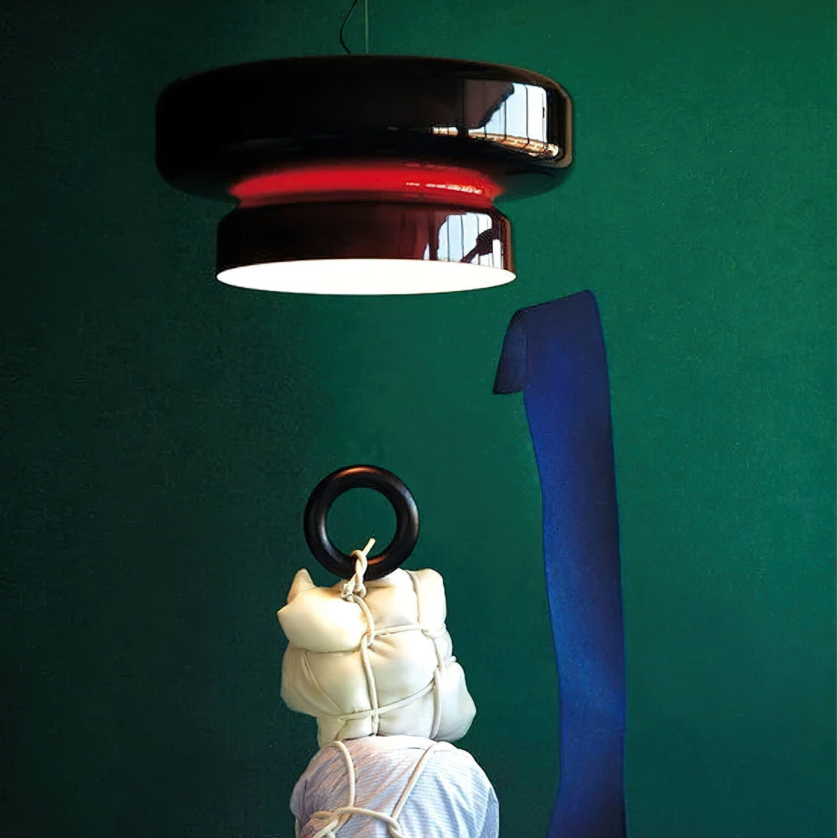 Retro glazen LED hanglamp