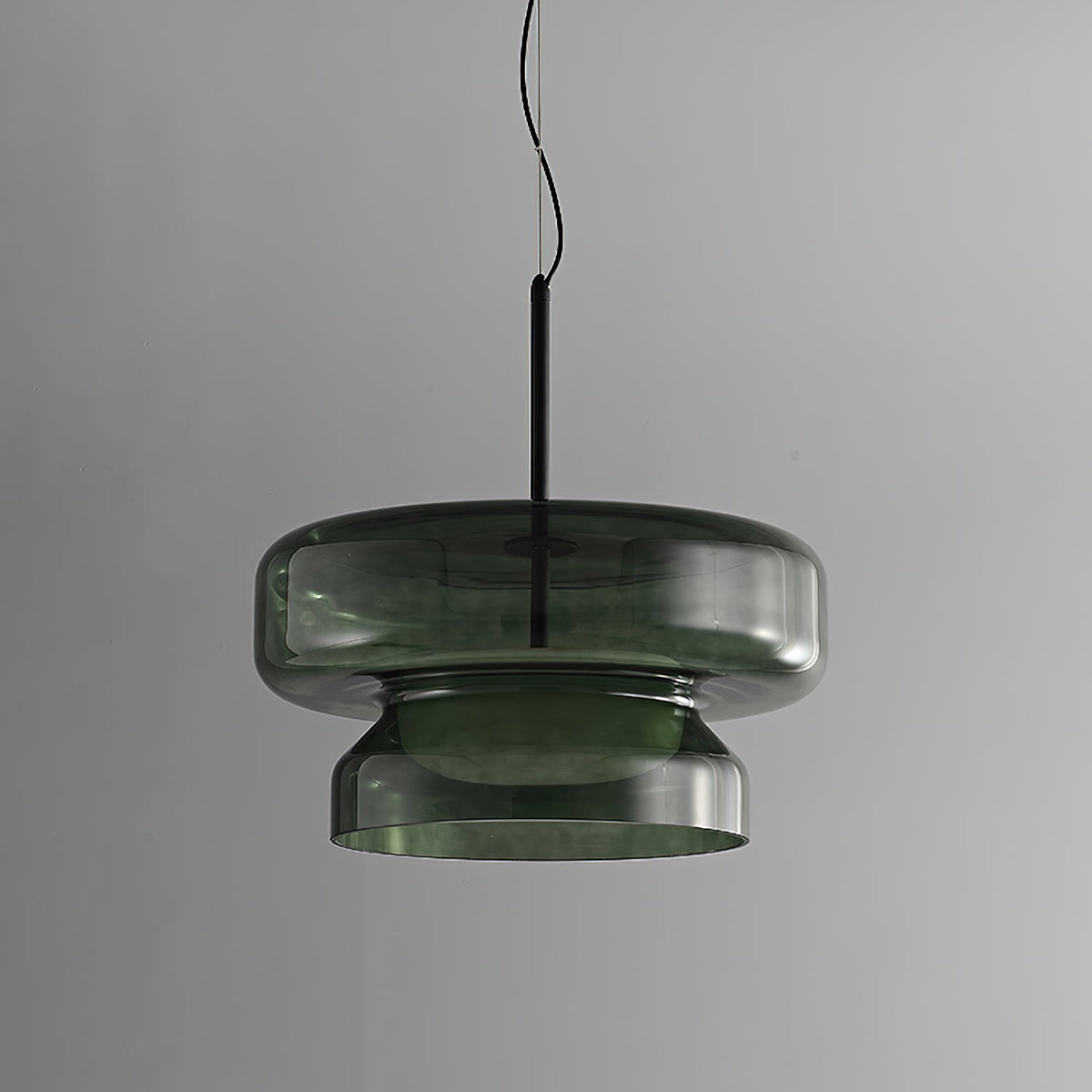 Retro glazen LED hanglamp