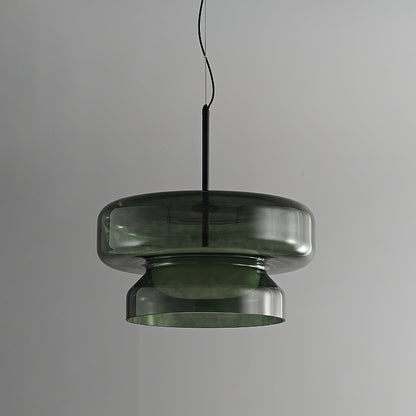 Retro glazen LED hanglamp