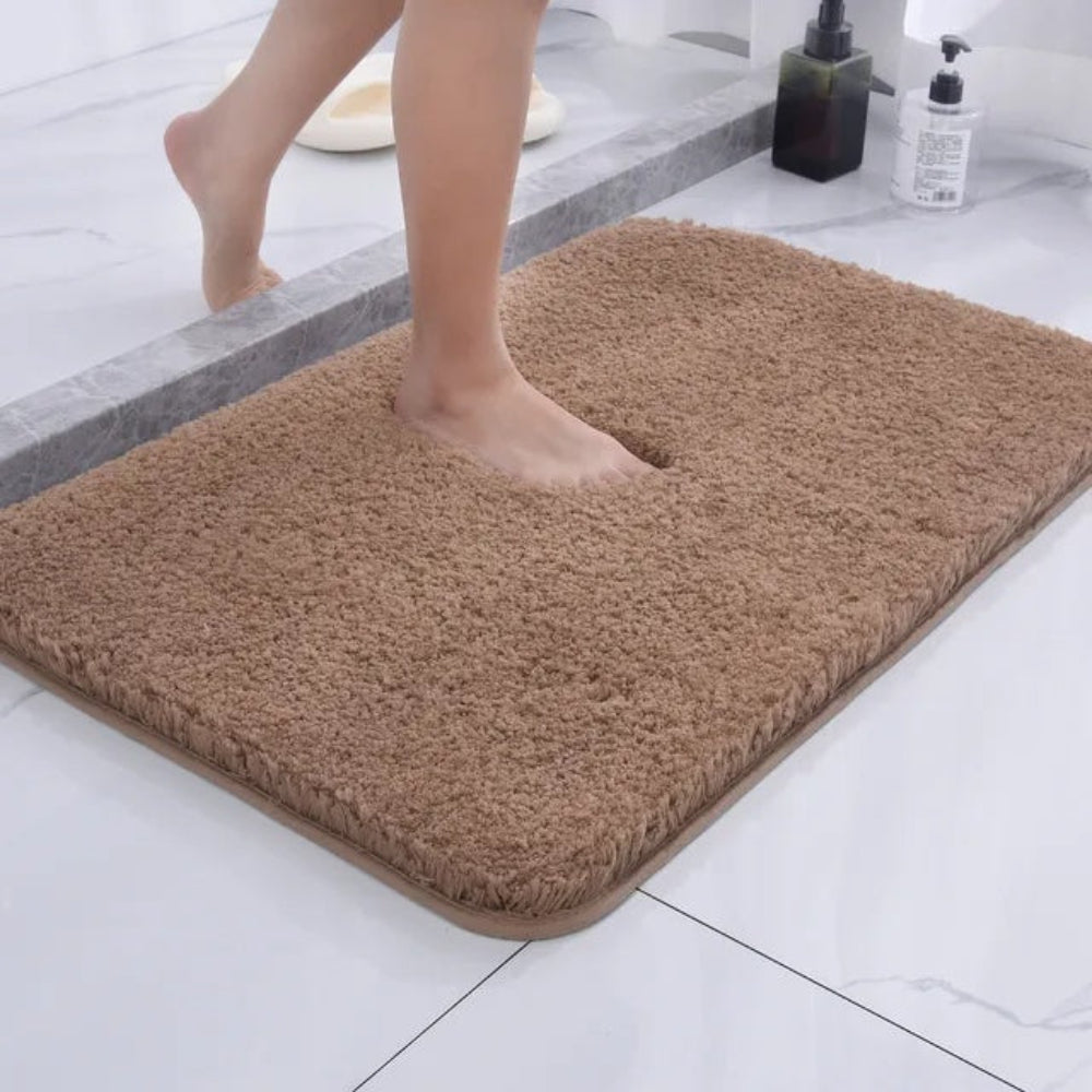 Pluche antislip badmat