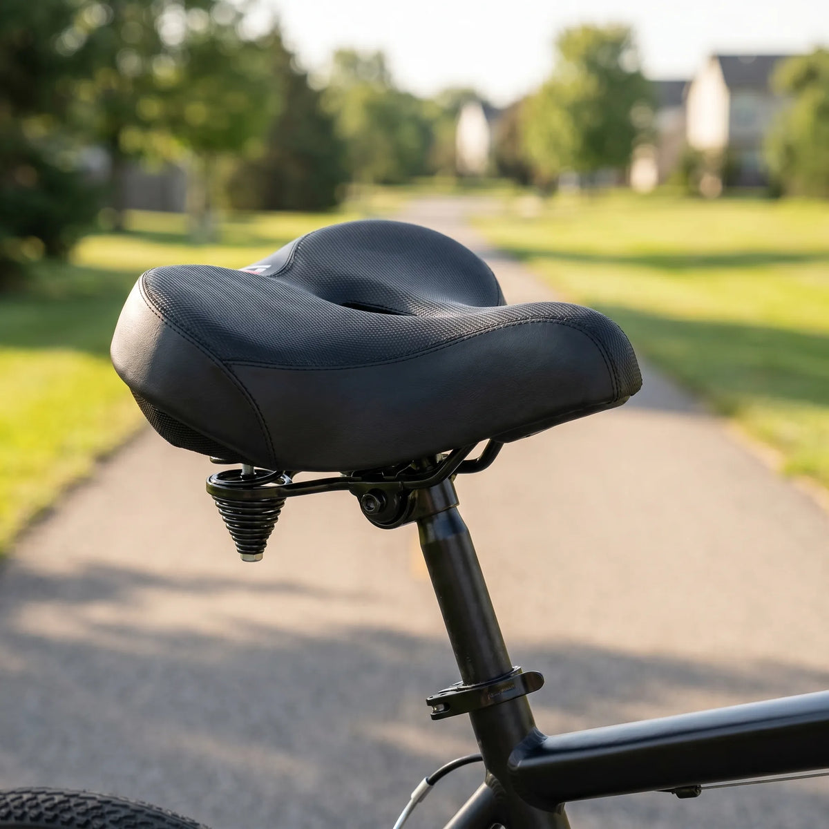 Breed Fietszadel Met Vering