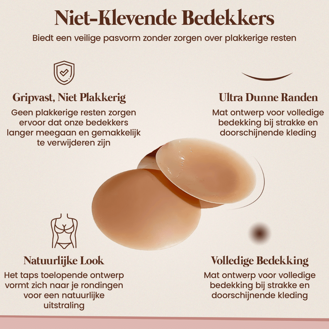 Brielle Babe onzichtbare niet-klevende tepelbedekkers