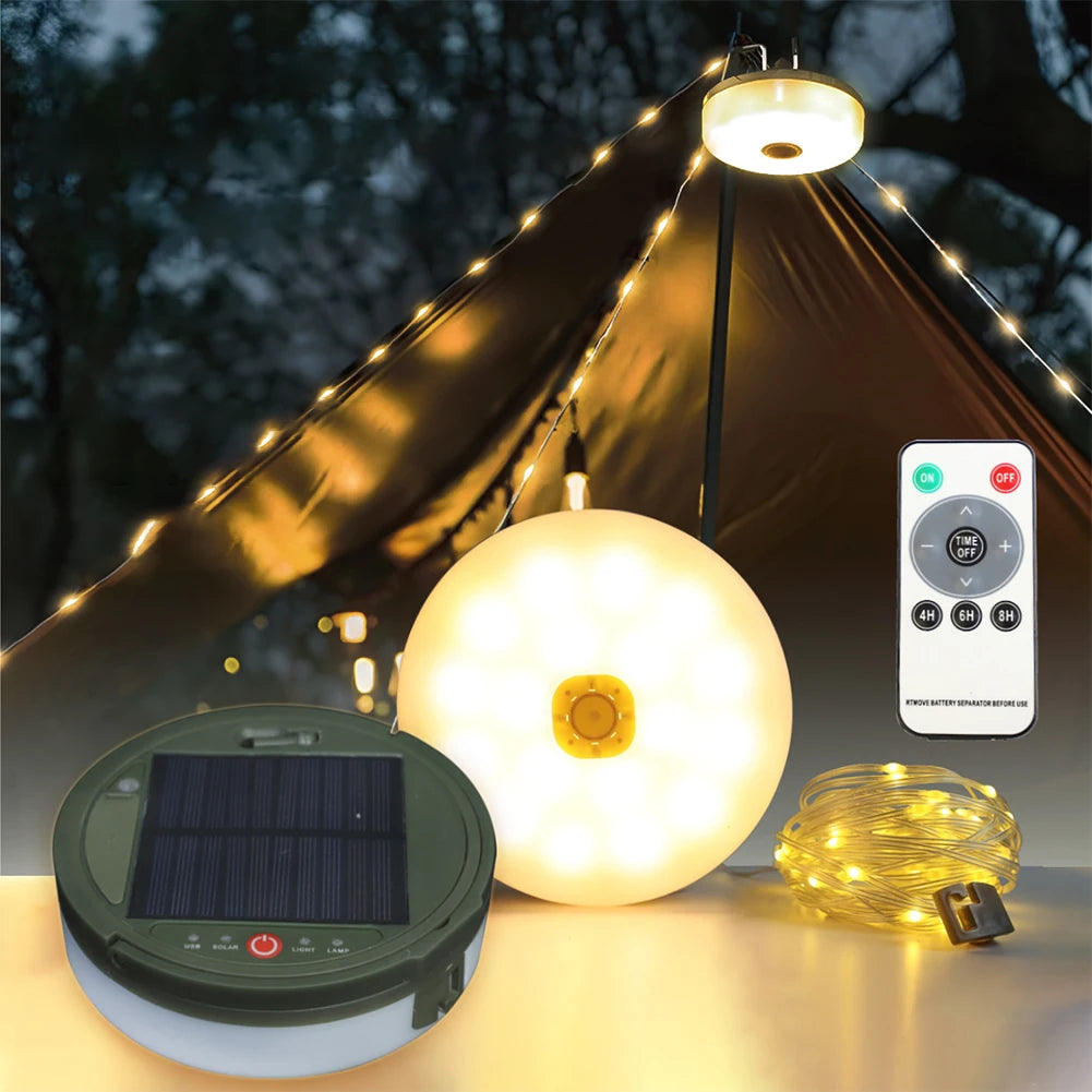 BrightNest 2-in-1 Solar Buitenlamp & Lichtsnoer