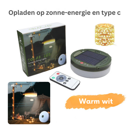 BrightNest 2-in-1 Solar Buitenlamp & Lichtsnoer