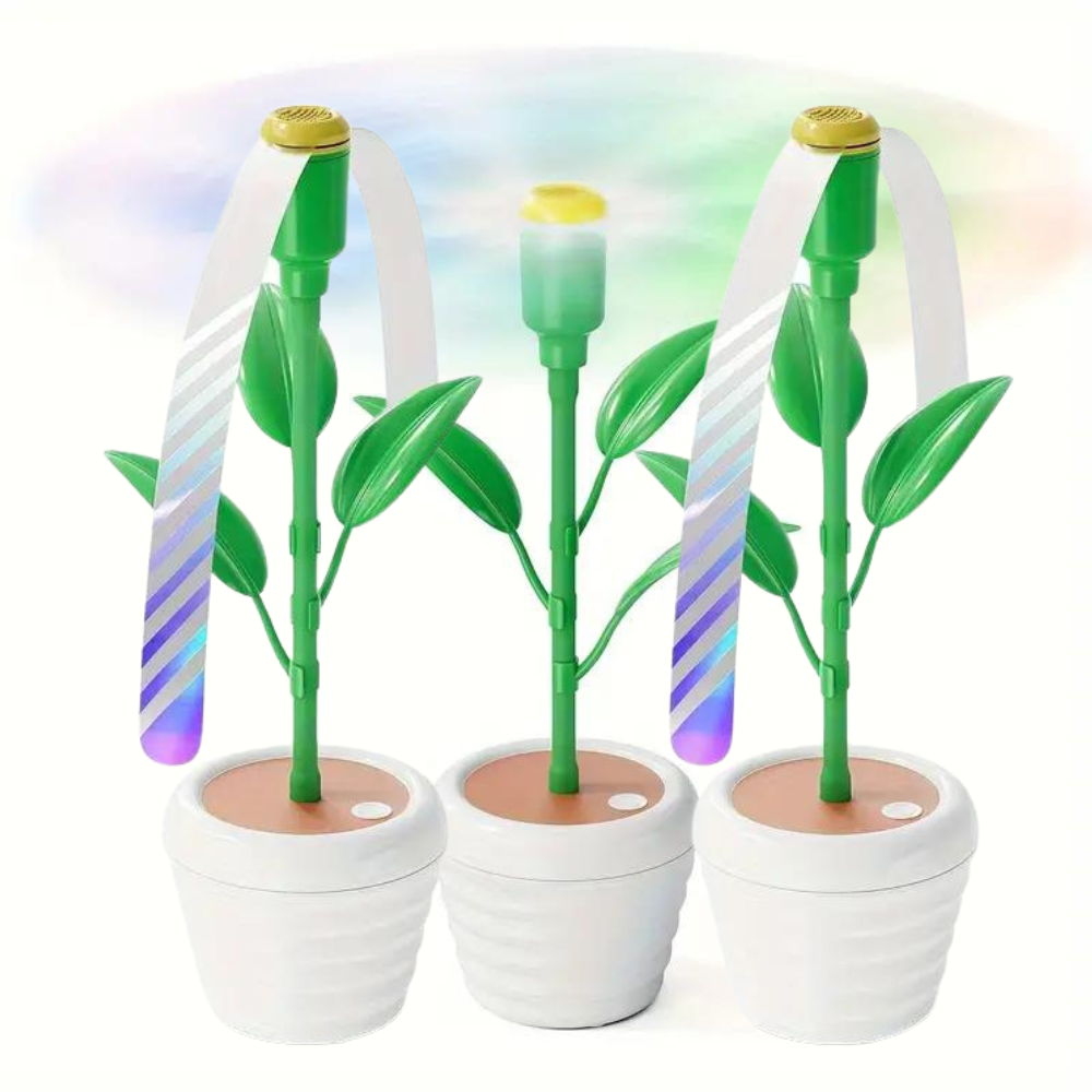 Decoratieve vliegenverjager met bloempot design