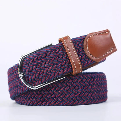 StretchBuckle elastische faux lederen riem