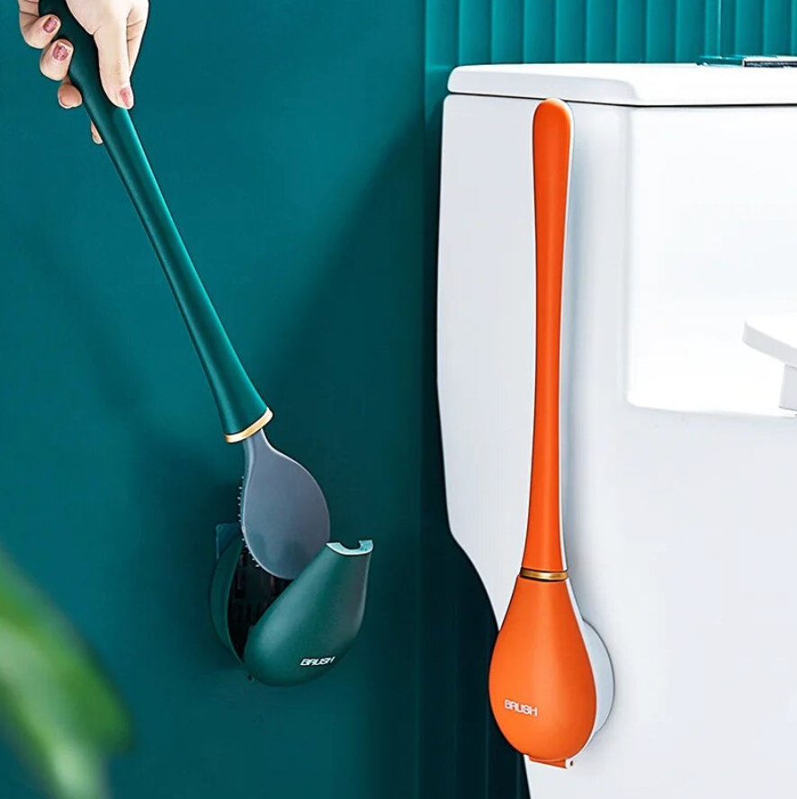 BrushPro hygiënische toiletborstel met houder