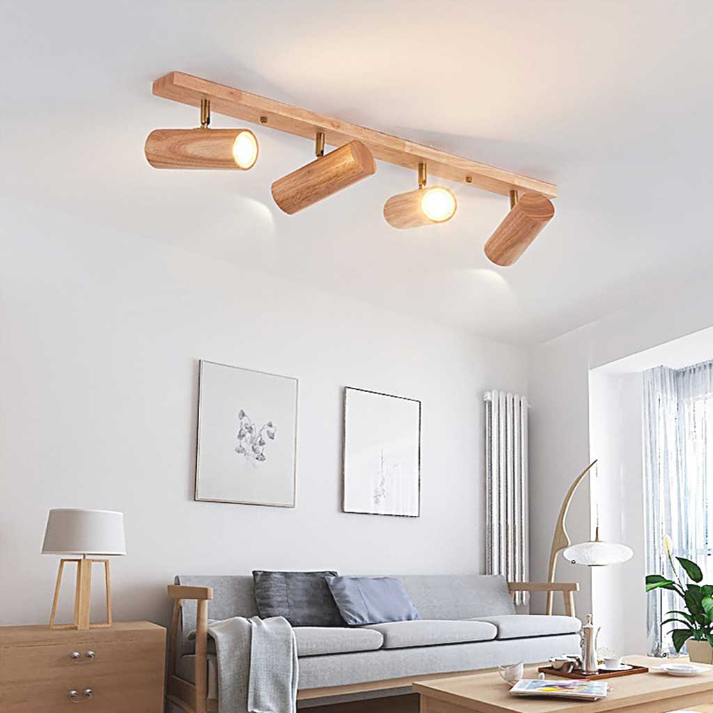 Lumio Scandinavische houten plafondlamp