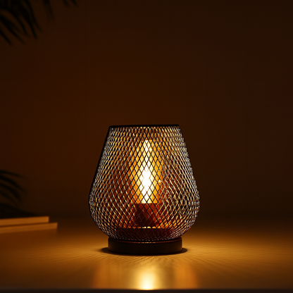 Lumio metalen tafellamp met patroon