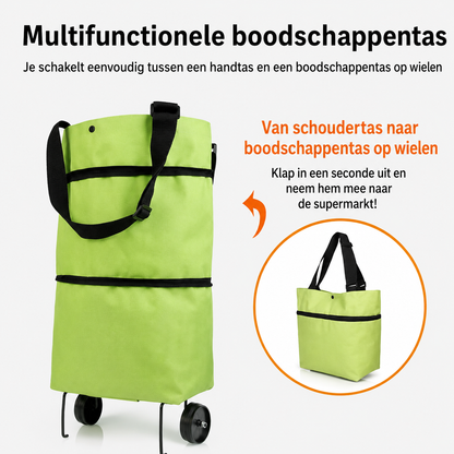 FlexiCart™ opvouwbare boodschappentrolley