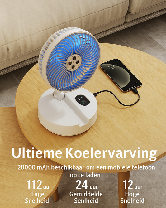 AeryCool draagbare accu-ventilator