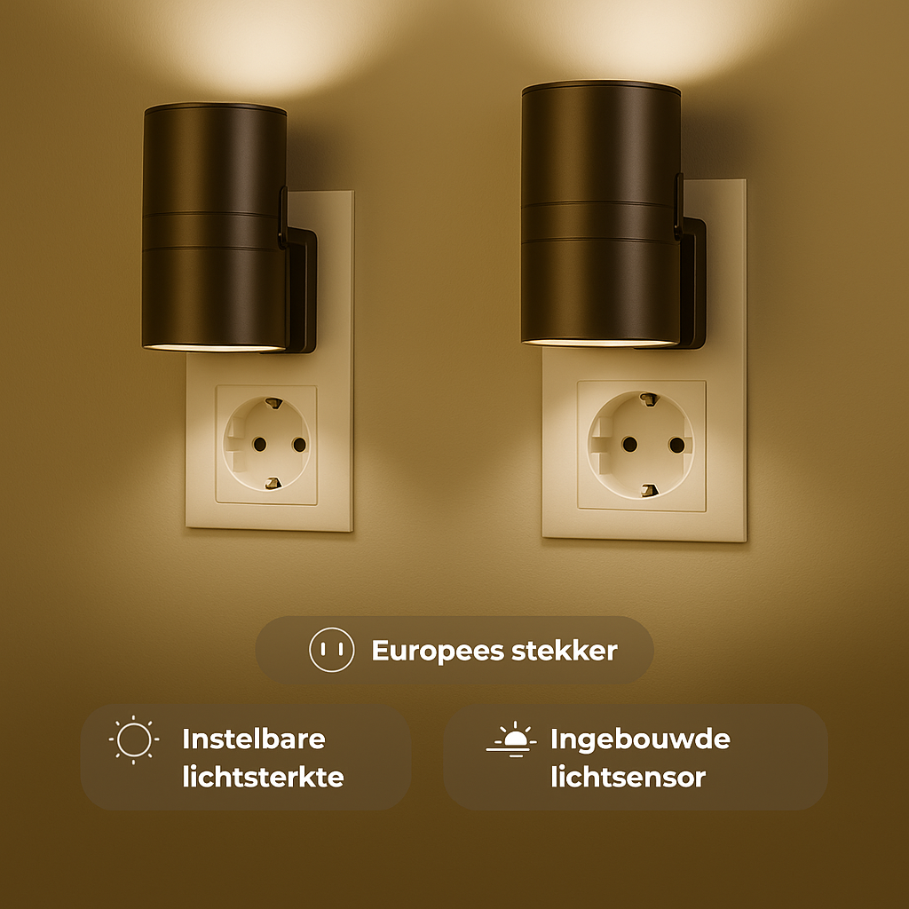 LumiSmart draadloze LED-wandlamp met lichtsensor