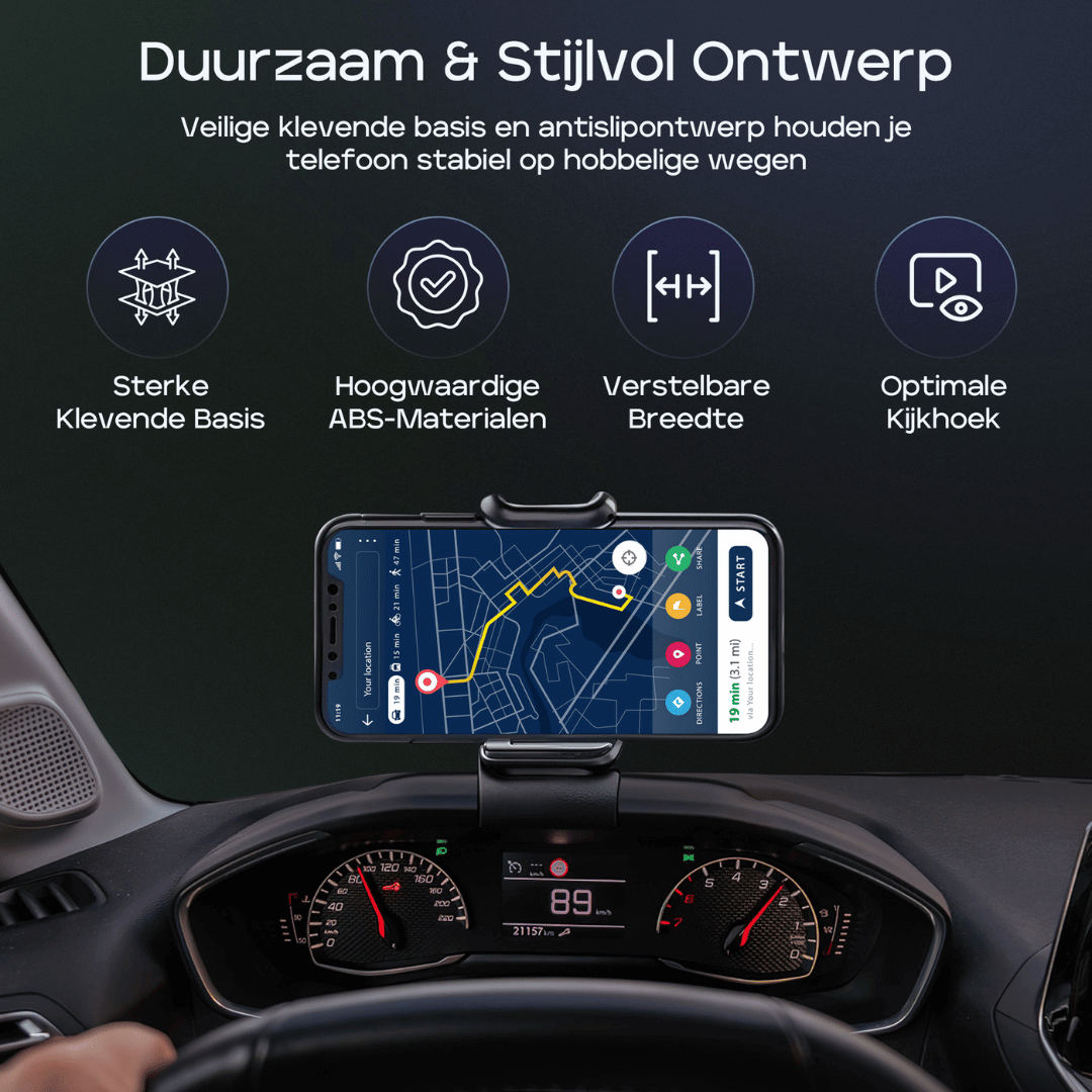ClipMount verstelbare autotelefoonhouder