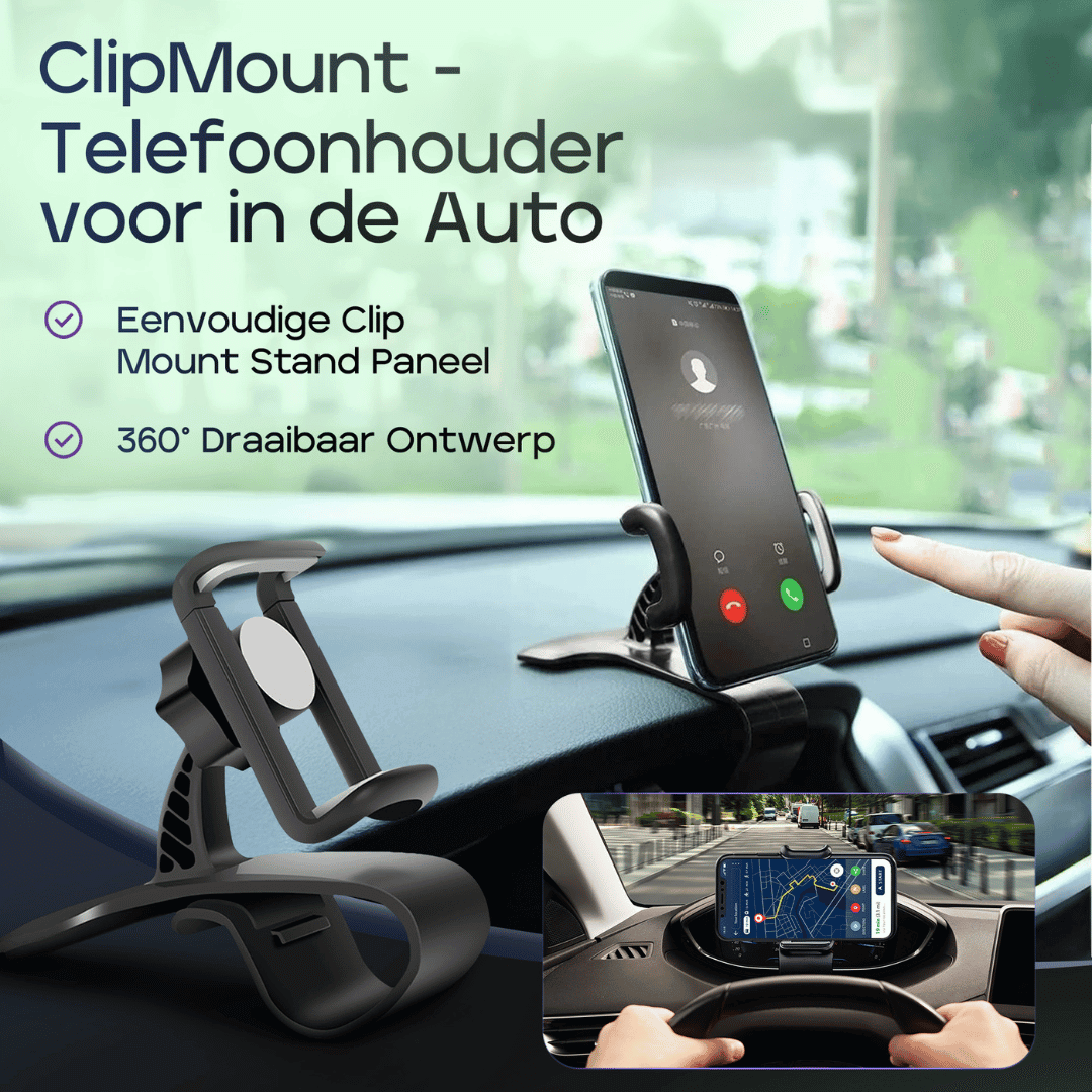 ClipMount multifunctionele telefoonhouder auto