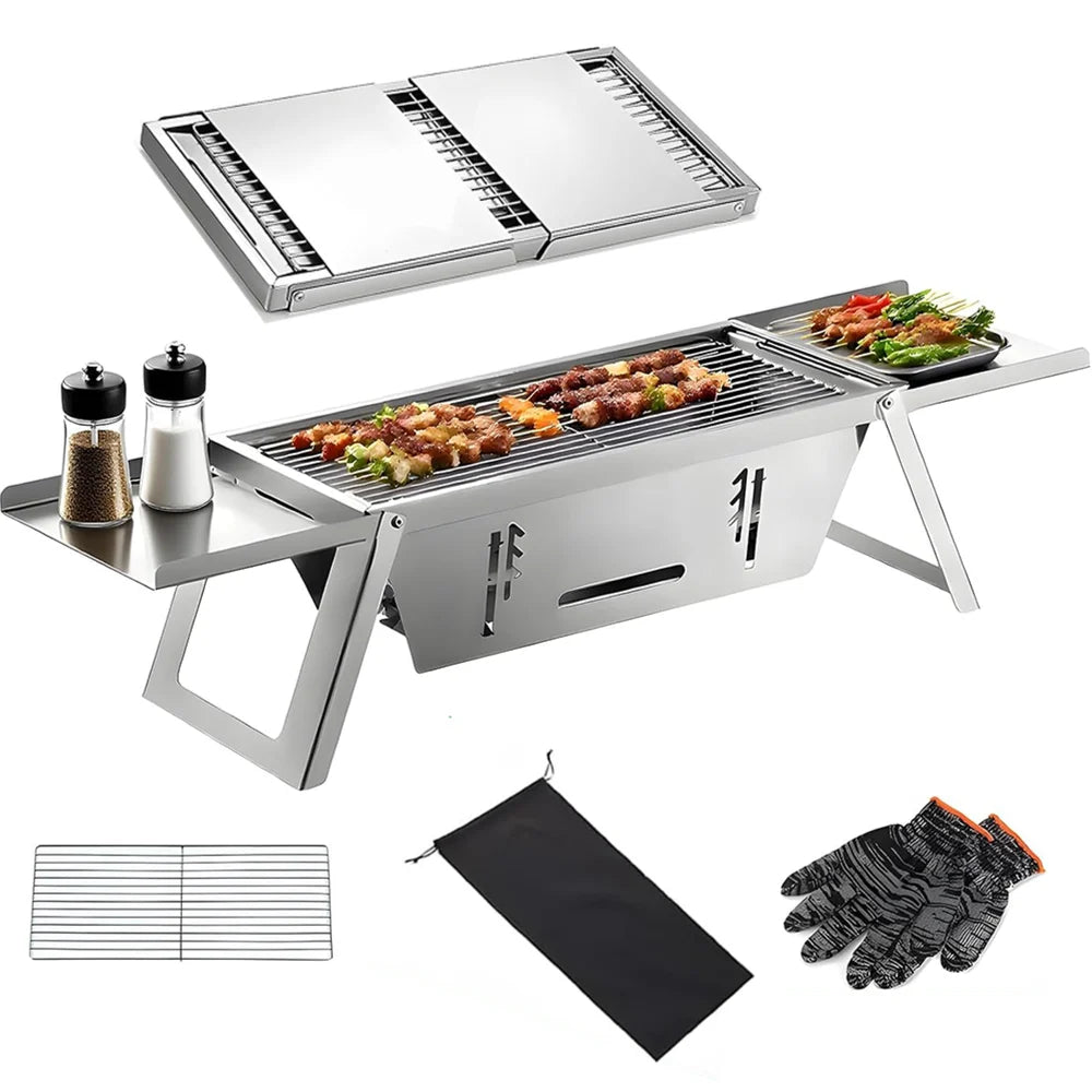 CompactGrill opvouwbare houtskool BBQ