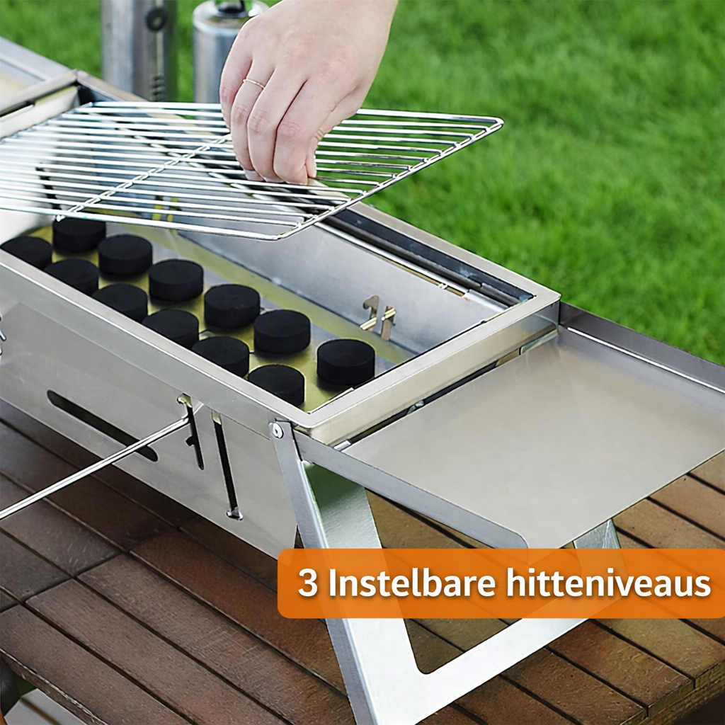 CompactGrill opvouwbare houtskool BBQ
