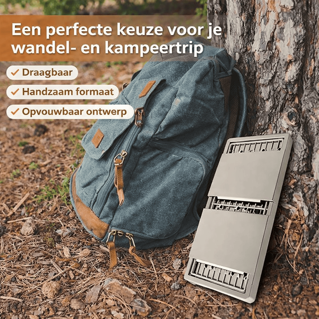 CompactGrill opvouwbare houtskool BBQ