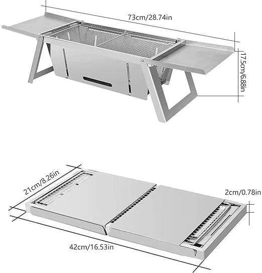 CompactGrill opvouwbare houtskool BBQ